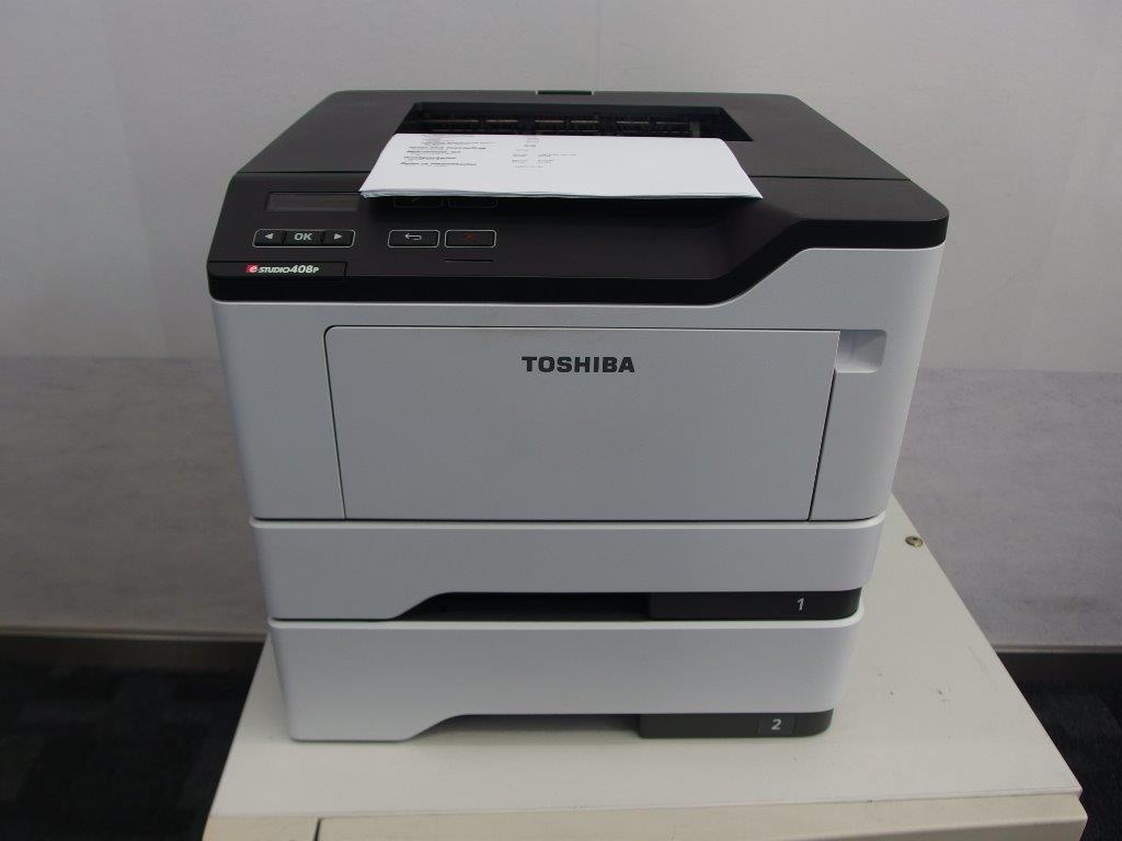 Toshiba eStudio 408p Laserdrucker Netzwerk DUPLEX mit 2. Kassette nur 50.200 Seiten!