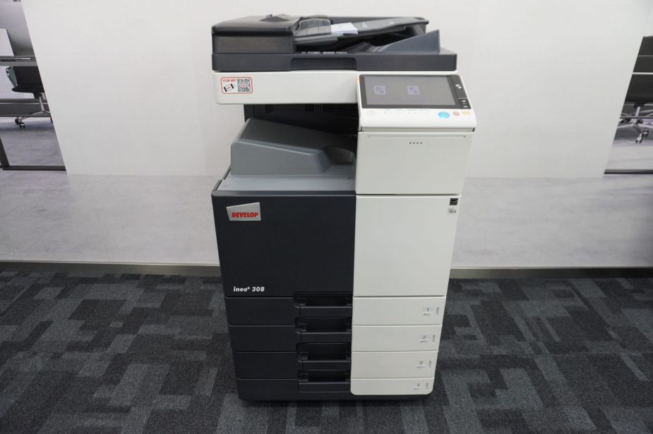 Develop Ineo +308 (Bizhub C308) DIN A3/A4 Farblaserdrucker Kopierer Laserdrucker Scanner Fax und 4 Kassetten!